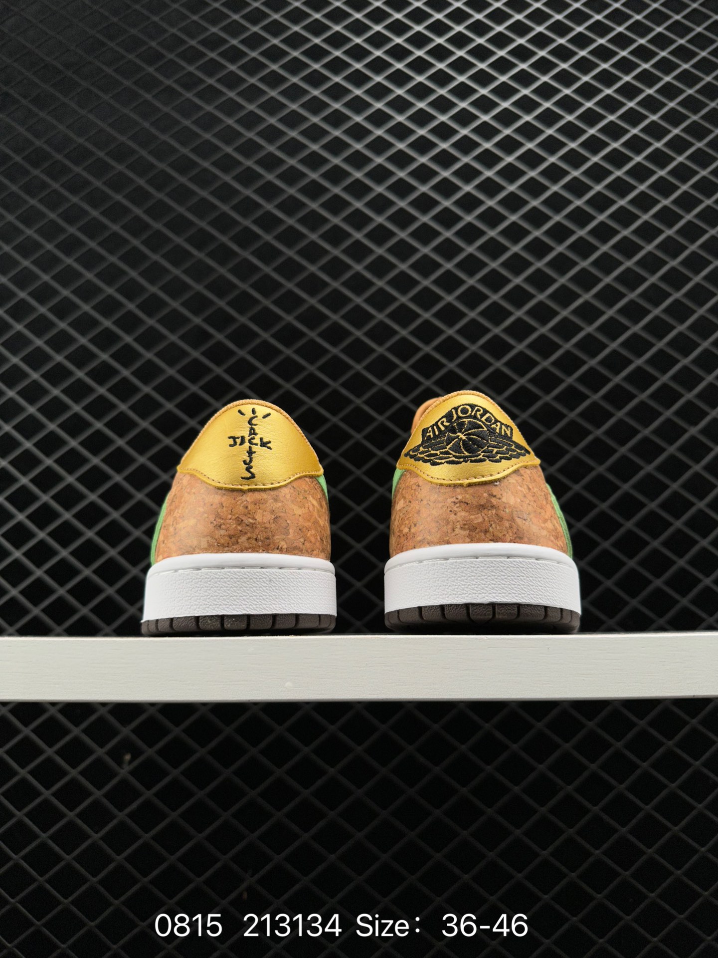 fragment design x Travis Scott x Nike Air Jordan 1 Low OG SP”Black/Green Toe“